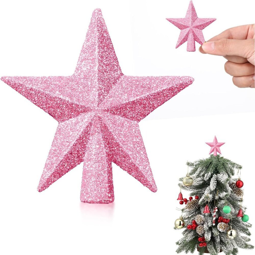 Christmas Tree Topper Mini Star Small Treetop for Christmas Tree Star Ornaments